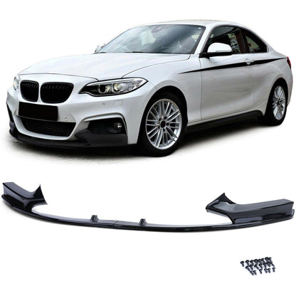 Gloss Black Performance Lip Front Spoiler Suitable For BMW 2 Series F22 F23 