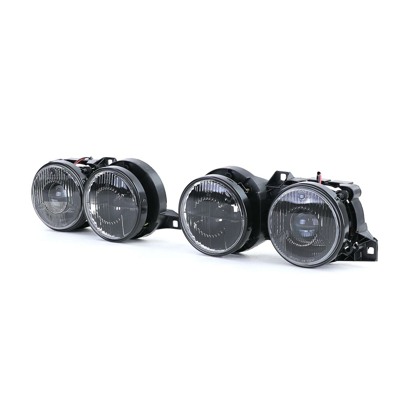 H1 Headlights H1 Pair Black Suitable For BMW 3 Series E30 87-93