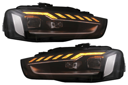 Full LED Fari per Audi A4 B8.5 Facelift 2012-2015 Dinamico Nero A4 B9.5 Look