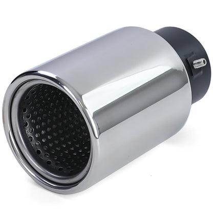 Terminale di scarico racing in acciaio inox per viti tonde da 89 mm-