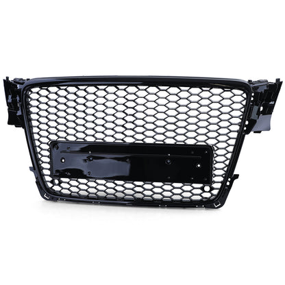 Griglia Sportiva A Nido D'ape Senza Emblema Nero Lucido Per Audi A4 B8 8K 07-11