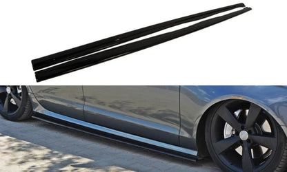💕Sotto  Minigonne  adatto  per   Audi A6 C7 S Line nero lucido 💕