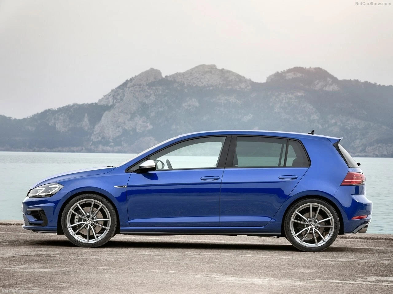 art.1911🔥MINIGONNE ADATTO PER VW GOLF 7.5 2017-2020 LOOK R NERO LUCIDO TOP🔥