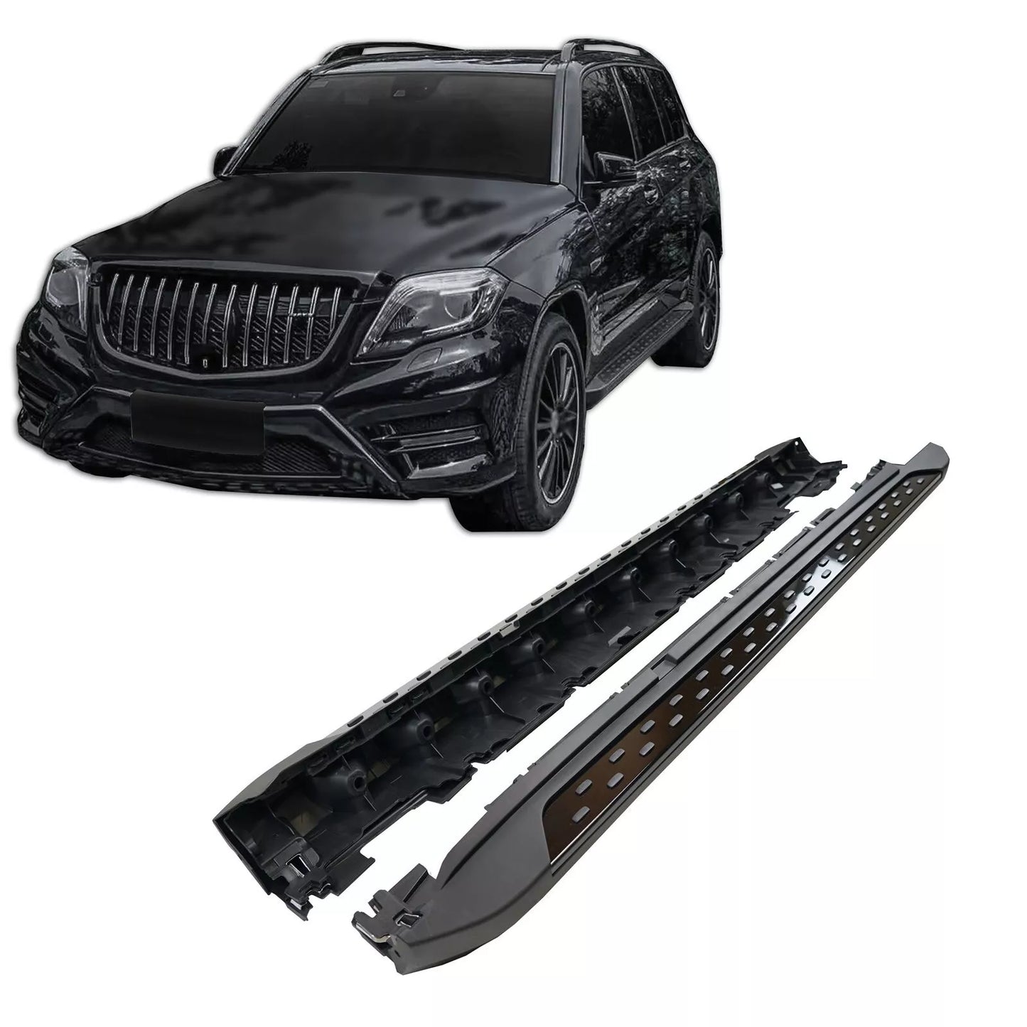 💫ART.5470 Pedane Laterale per Mercedes GLK X204 2009-2016 Nero💫