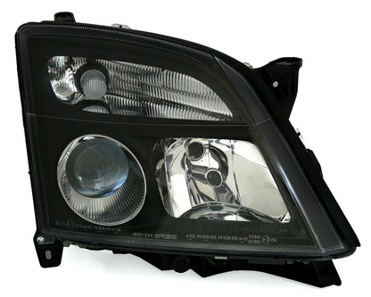 Headlight set for Opel Vectra C Signum -05 in black H7 LWR 