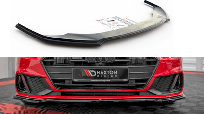 💕 Splitter adatto per  AUDI S7 C8 / A7 C8 S-LINE SPORTBACK  nero lucido 💕