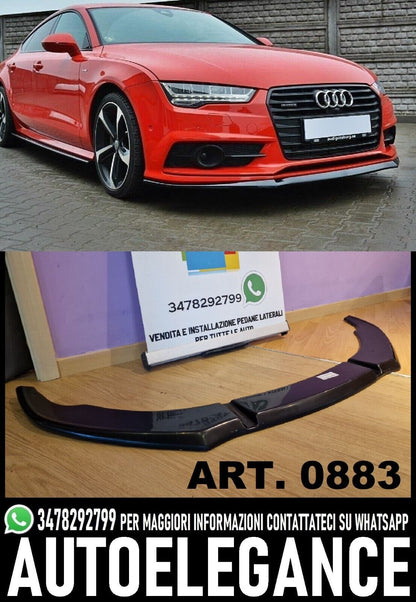 Splitter adatto per Audi S7 / A7 S-Line C7 FL 2014-2017 Front Splitter