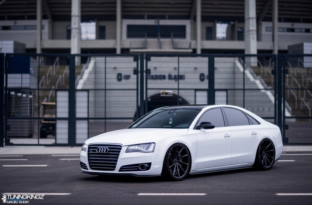 💕Sotto minigonne  adatto per  Audi A8 D4 nero lucido 💕