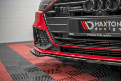 💕 Splitter adatto per  AUDI S7 C8 / A7 C8 S-LINE SPORTBACK  nero lucido 💕