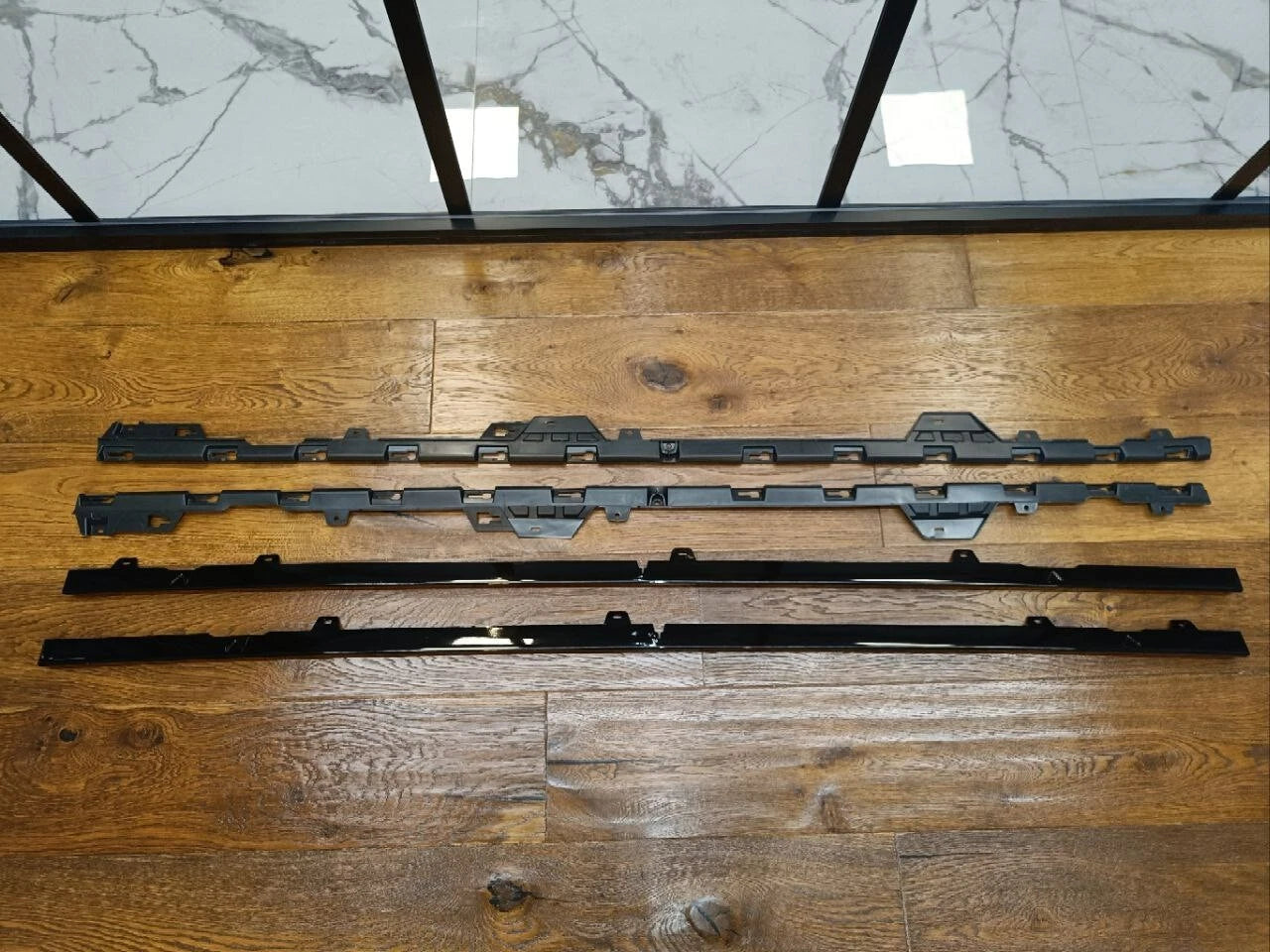 art.1911🔥MINIGONNE ADATTO PER VW GOLF 7.5 2017-2020 LOOK R NERO LUCIDO TOP🔥