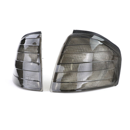 Coppia indicatori di direzione fumè neri aftermarket compatibile con Mercedes Classe C W202 93-00