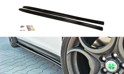 💕Sotto minigonne  adatto  per  Alfa Romeo Giulietta  nero lucido  ABS💕