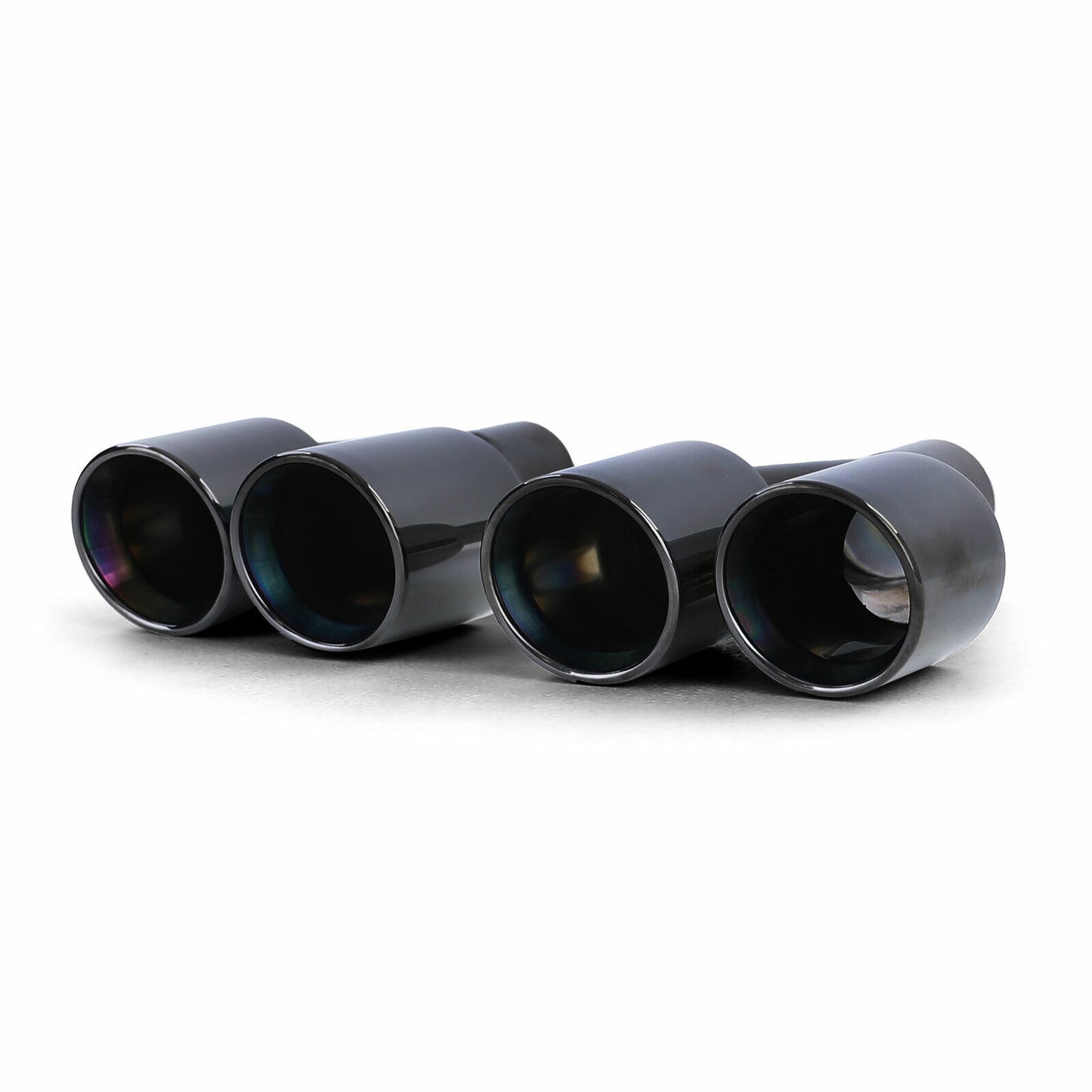 Terminali di scarico doppio tubo sport look nero adatto per BMW F10 F11 F12 F13
