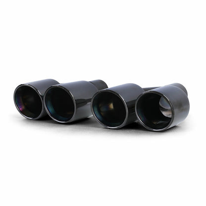 Terminali di scarico doppio tubo sport look nero adatto per BMW F10 F11 F12 F13