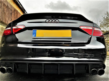 😎KIT Spoiler Nero Lucido Adatto Per Audi A5 B8 8T Coupe😎