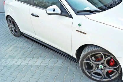 💕Sotto minigonne  adatto  per  Alfa Romeo Giulietta  nero lucido  ABS💕