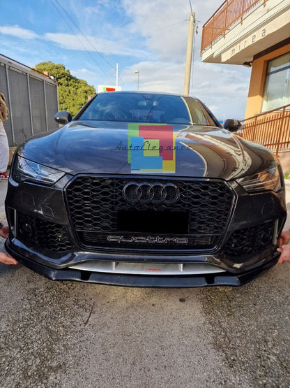 Splitter adatto per Audi S7 / A7 S-Line C7 FL 2014-2017 Front Splitter