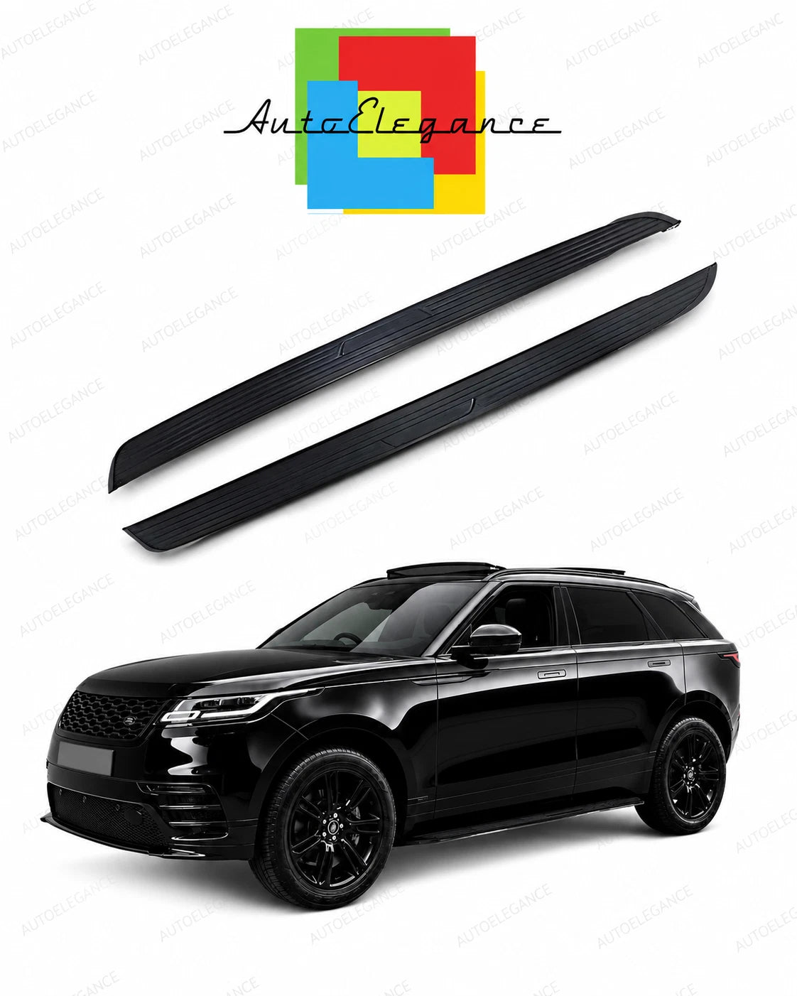 👉Pedane laterali adatto  per Range Rover Velar L560 2017+ Nere👈