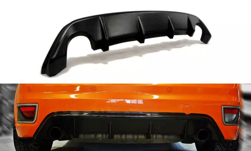 ✨DIFFUSORE posteriore  nero lucido ABS per Ford Focus Mk2 St prefazione✨
