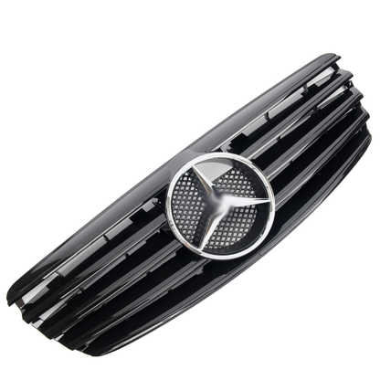 Griglia sportiva per Mercedes W211 S211 E 2002-2006 nero lucido AMG LOOK