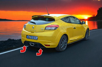 ✨Diffusore Posteriore in ABS Nero Lucido per Renault Mégane Mk3 RS (2009–2016) ✨