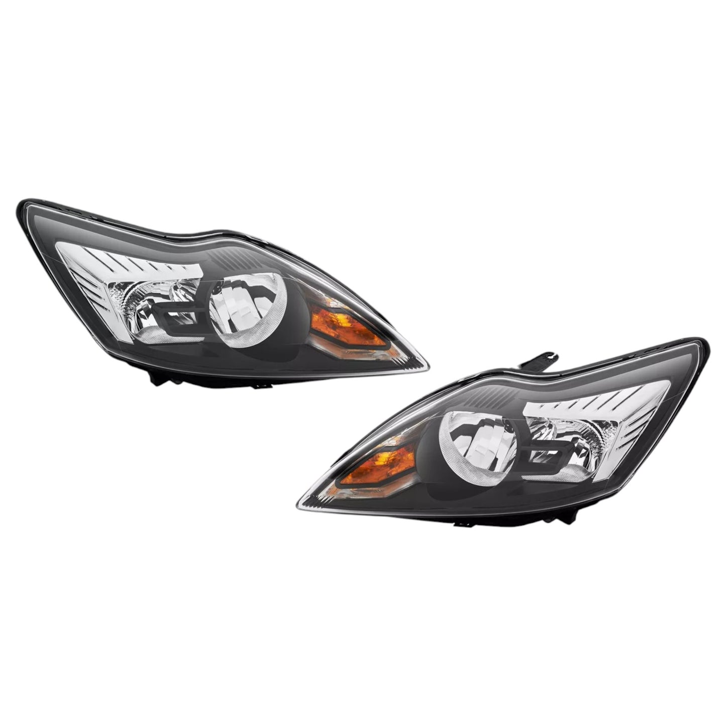 Kit fari anteriori adatti per Ford Focus MK2 II 2 prima del 2010 nero