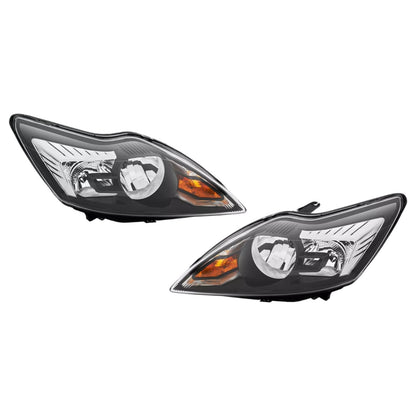Kit fari anteriori adatti per Ford Focus MK2 II 2 prima del 2010 nero