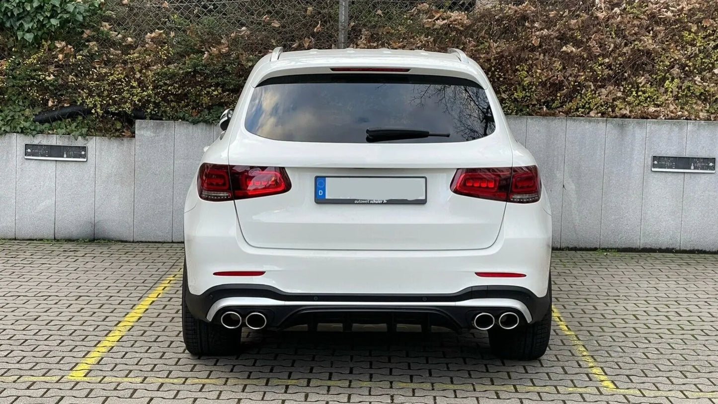 💎Diffusore Punte Argento per Mercedes GLC SUV X253 Facelift 2020- GLC43💎