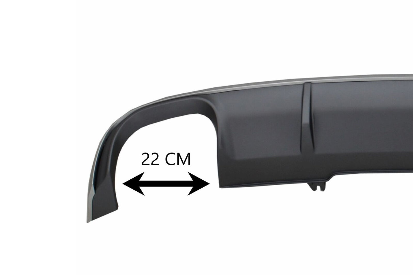 Diffusore paraurti per Audi A4 B9 8W Berlina Avant 16-18 punte scarico design S4