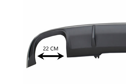 Diffusore paraurti per Audi A4 B9 8W Berlina Avant 16-18 punte scarico design S4