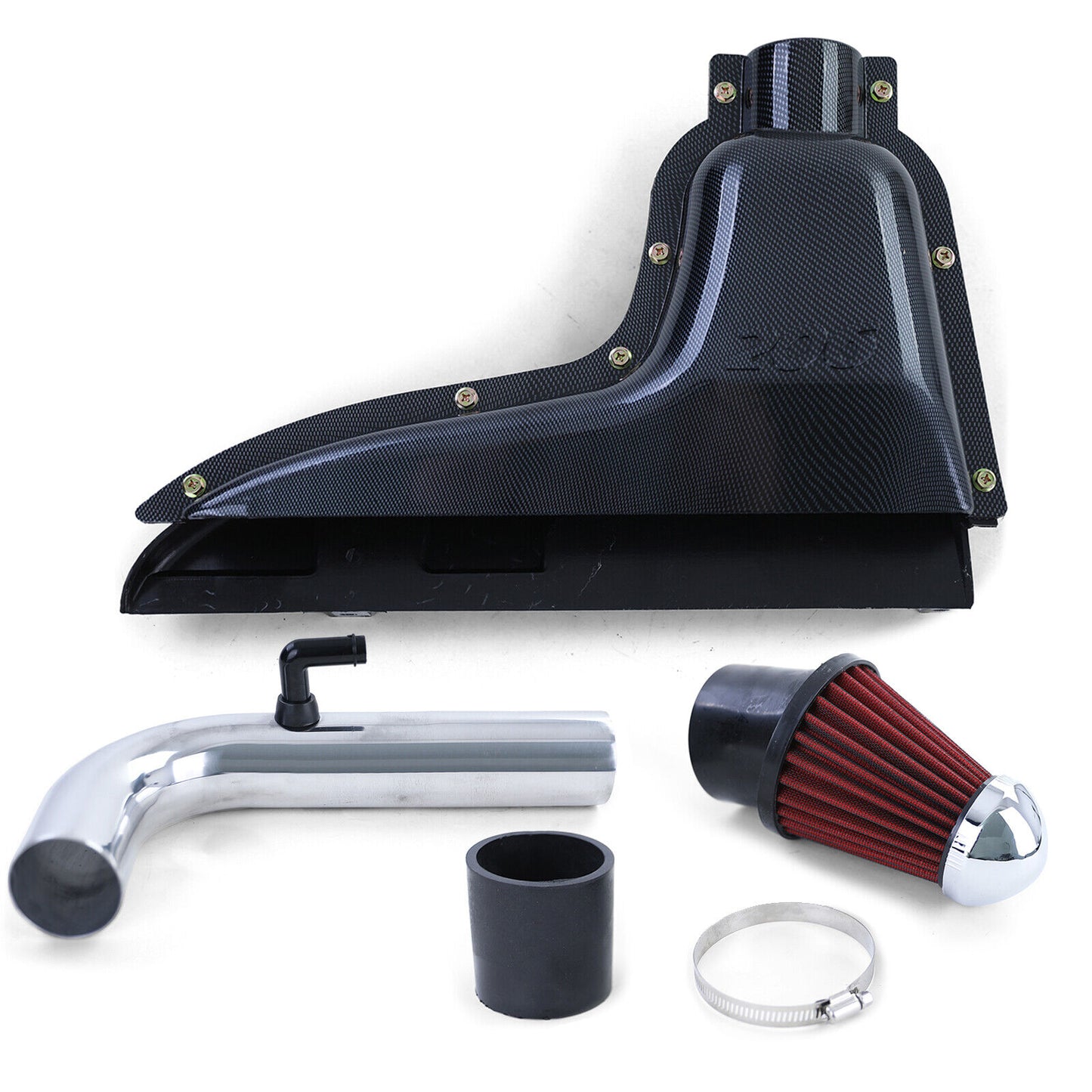 Filtro Aria Sport Aspirazione Airbox Carbon Look per Peugeot 206