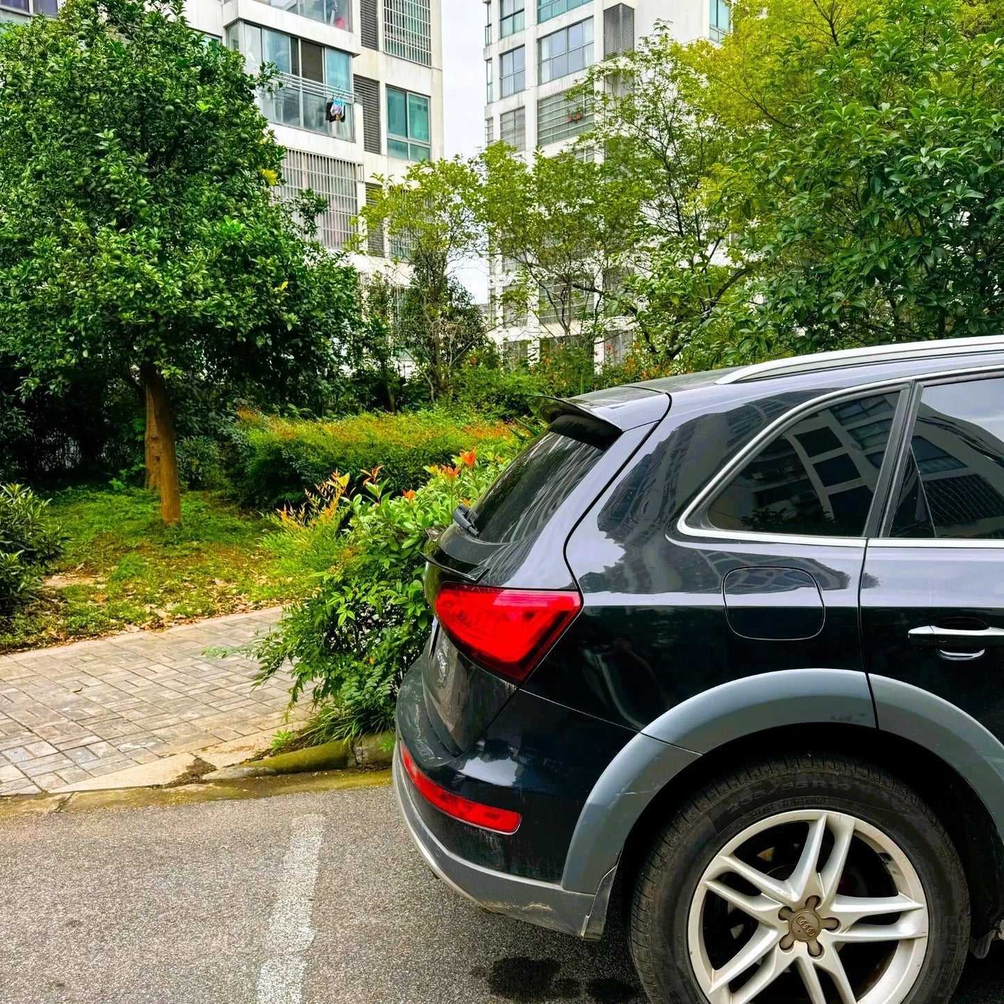 🖤KIT Gloss Black Spoiler Suitable For Audi Q5 SUV 4X4 2009-2017🖤