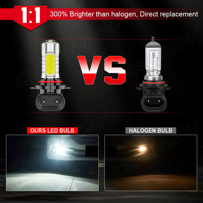 For Ram 1500 2013 2014 2015 LED Headlight Combo Hi/LO BEAM+ Fog Light 6x 