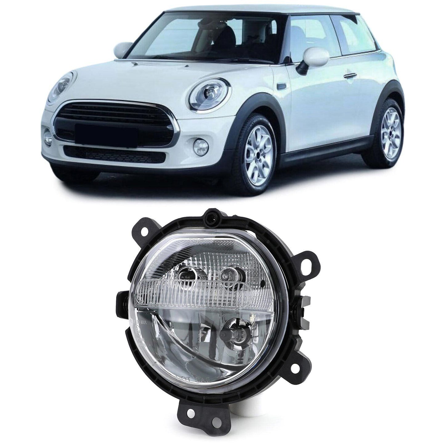 Fendinebbia + luce di marcia diurna sinistra per mini F54 F55 F56 F57 14-21-