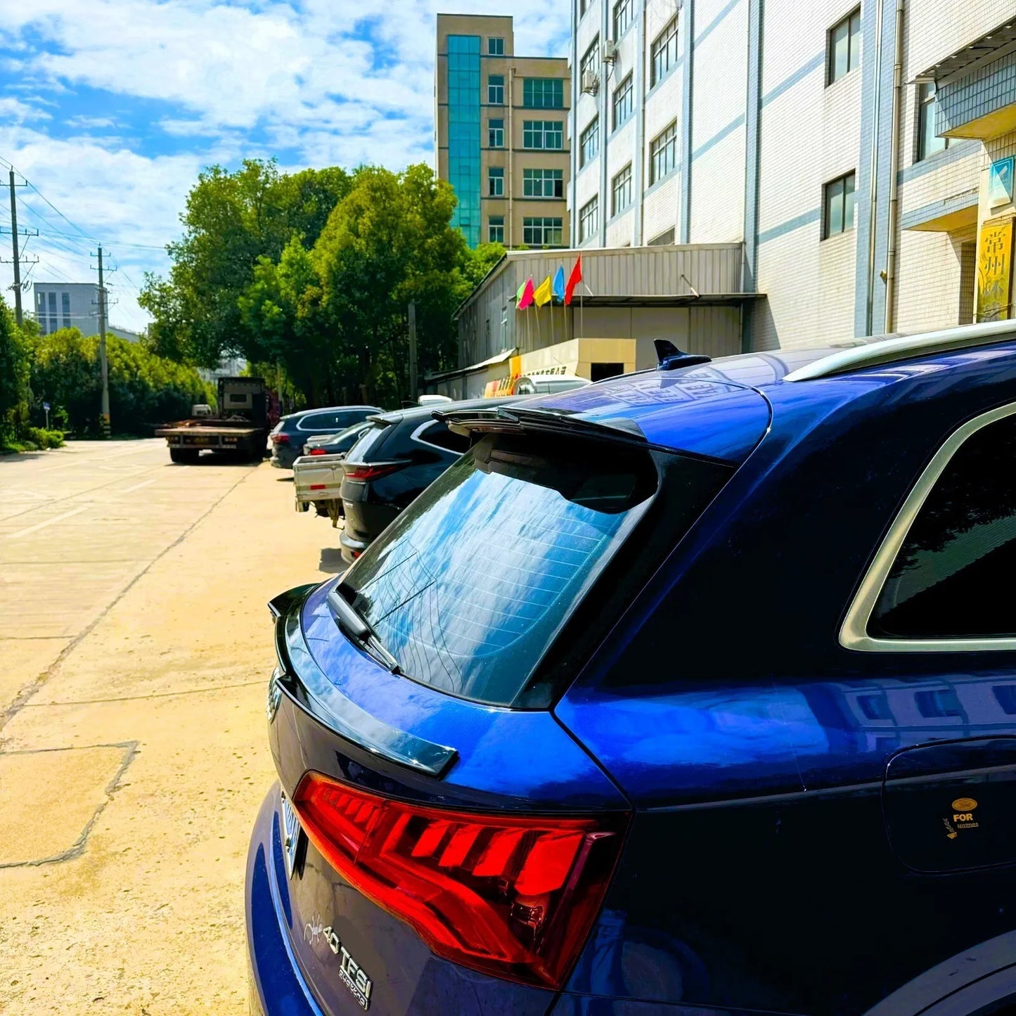 💙KIT Gloss Black Spoiler suitable for Audi Q5 S Line SQ5 💙