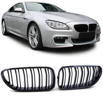 Griglia radiatore sportiva doppia barra performance adatta per BMW Serie 6
