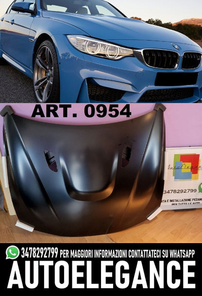 cofano cofano adatto per bmw serie 3 f30 f31 f35 (2011-2019) serie 4 f32 f33 f36 gran coupe (2011-2019) m3 m4 gts look AUTOELEGANCERICAMBI