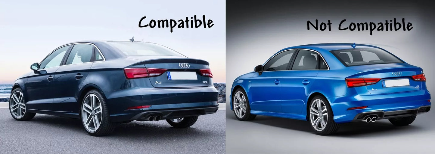 💎Diffusore paraurti per Audi A3 8V Berlina Convertibile 16-19 Standard S3💎