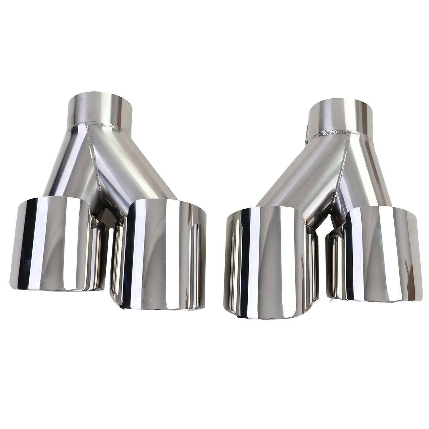 Chrome Right Left Double Pipe Diffuser Suitable For BMW G20 G21 318 320