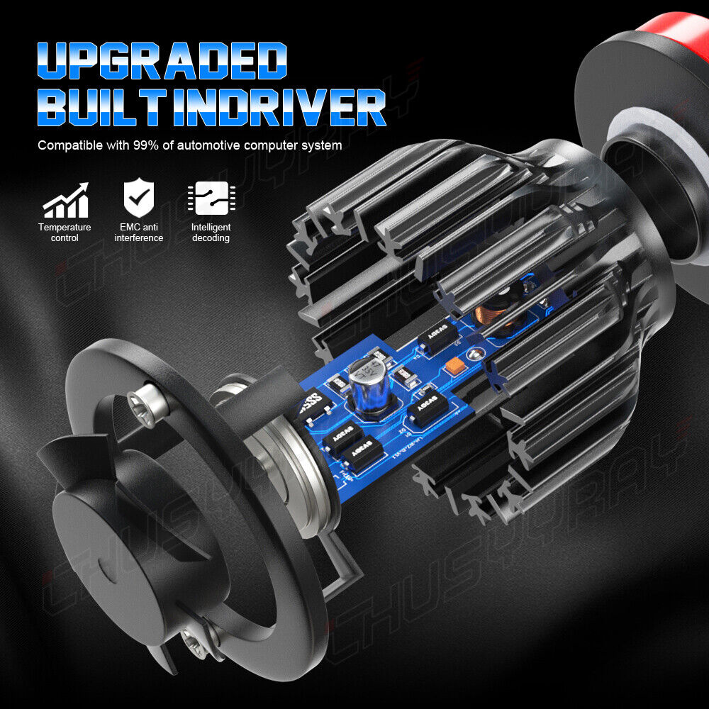 LED Headlight Bulbs Combination For Nissan Altima 2007-2018 High Beam Blue 4pcs 