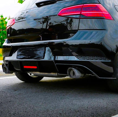⭐Carbon Fiber Diffuser Fit For VW Golf GTD GTI TSI TDI MK7.5⭐