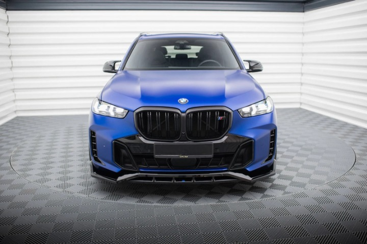 💫Street+ Splitter Anteriore V.2 adatto per BMW X5 M-Pack G05 FL Nero💫
