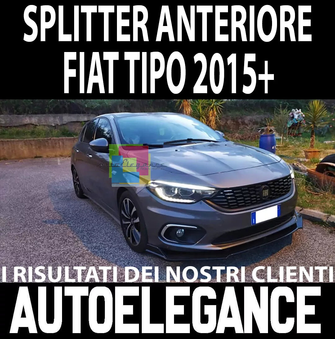 LAMA SOTTO PARAURTI ANTERIORE FIAT TIPO ABS SPORTIVO NERO LUCIDO LIP SPLITTER