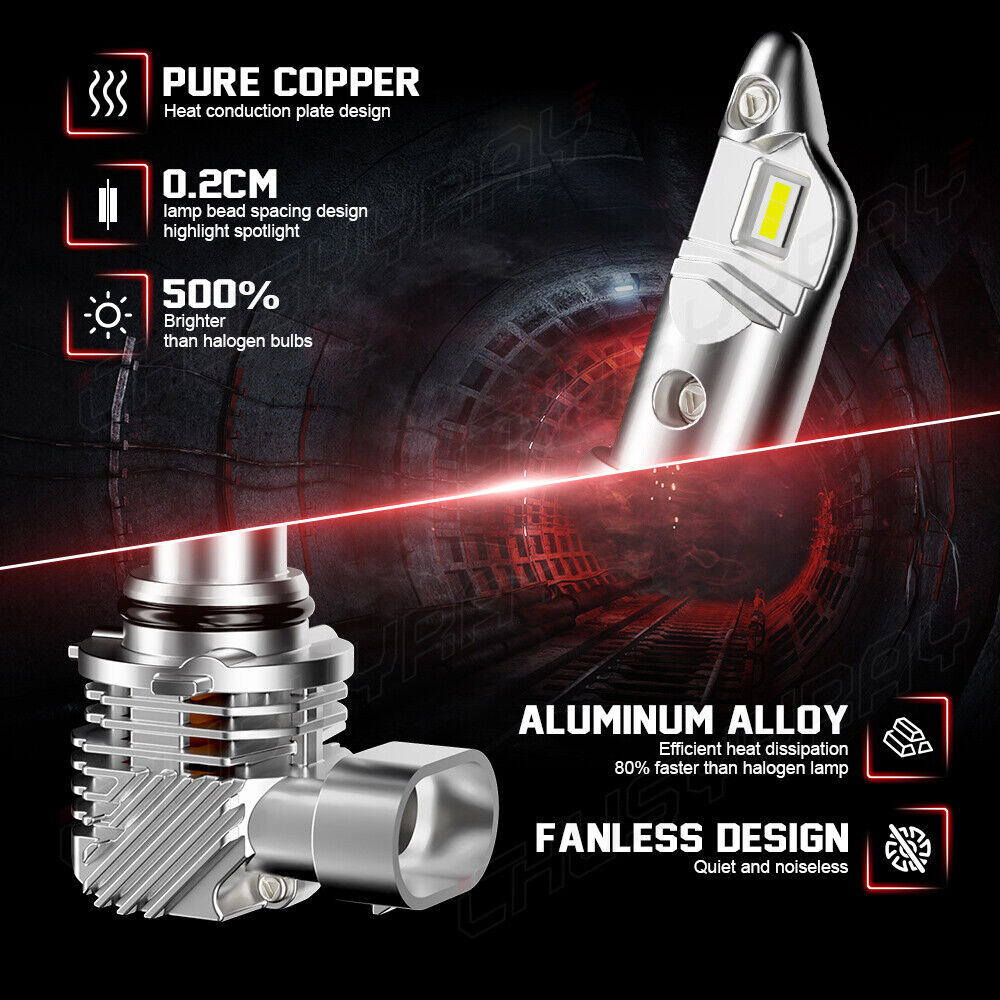 For Honda Accord 2003-2007 Blue LED Headlight Bulbs High Beam /annab