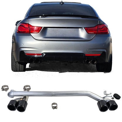 Duplex exhaust pipe conversion look 4 pipes suitable for BMW F32 F33 F36 425 428 430 