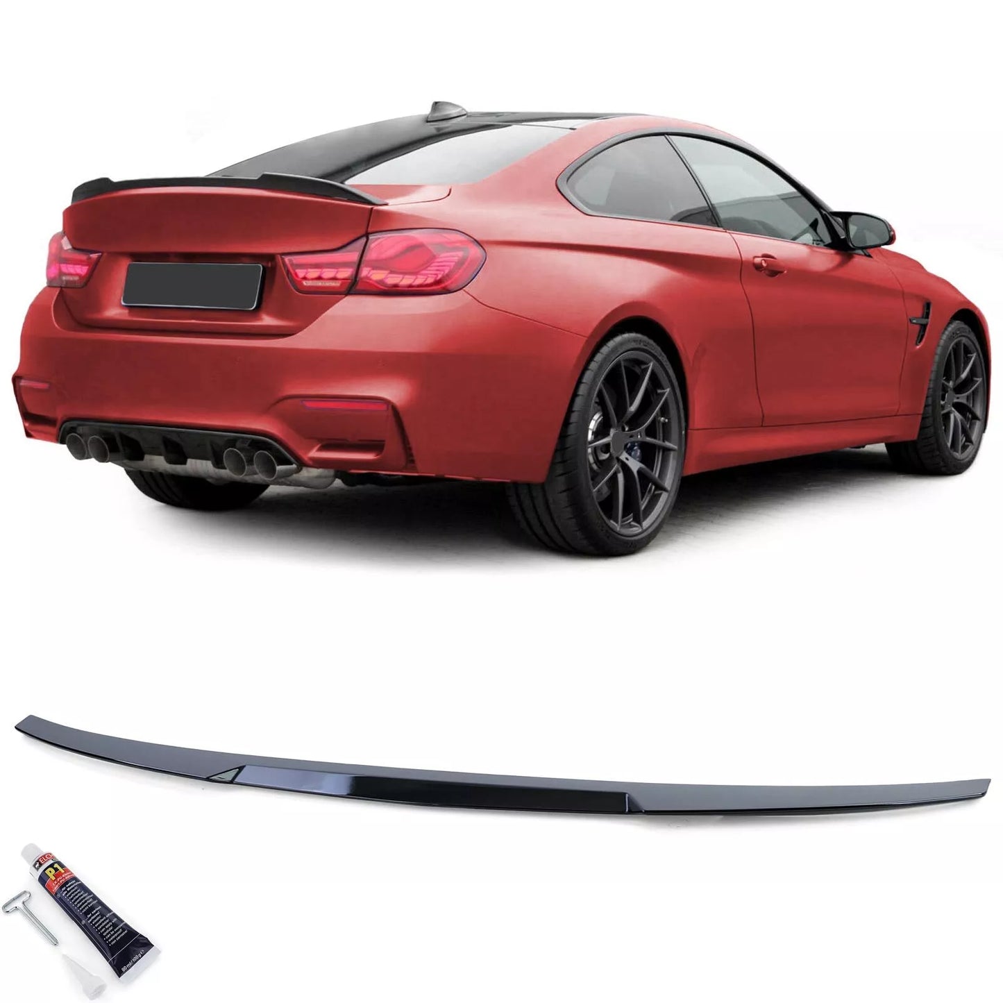 ✨Glossy BLACK Spoiler suitable for BMW 4 Series F32 Coupe 13-21✨