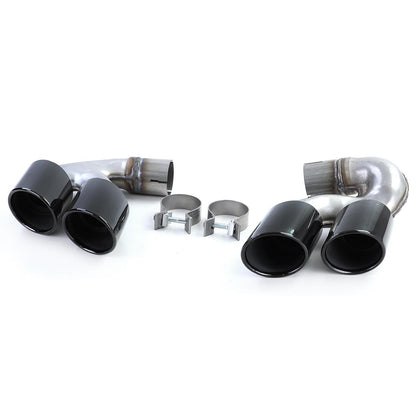 Performance Black Double Pipe Exhaust Tips Suitable for BMW X5 G05 X6 G06 X7 G07 40i