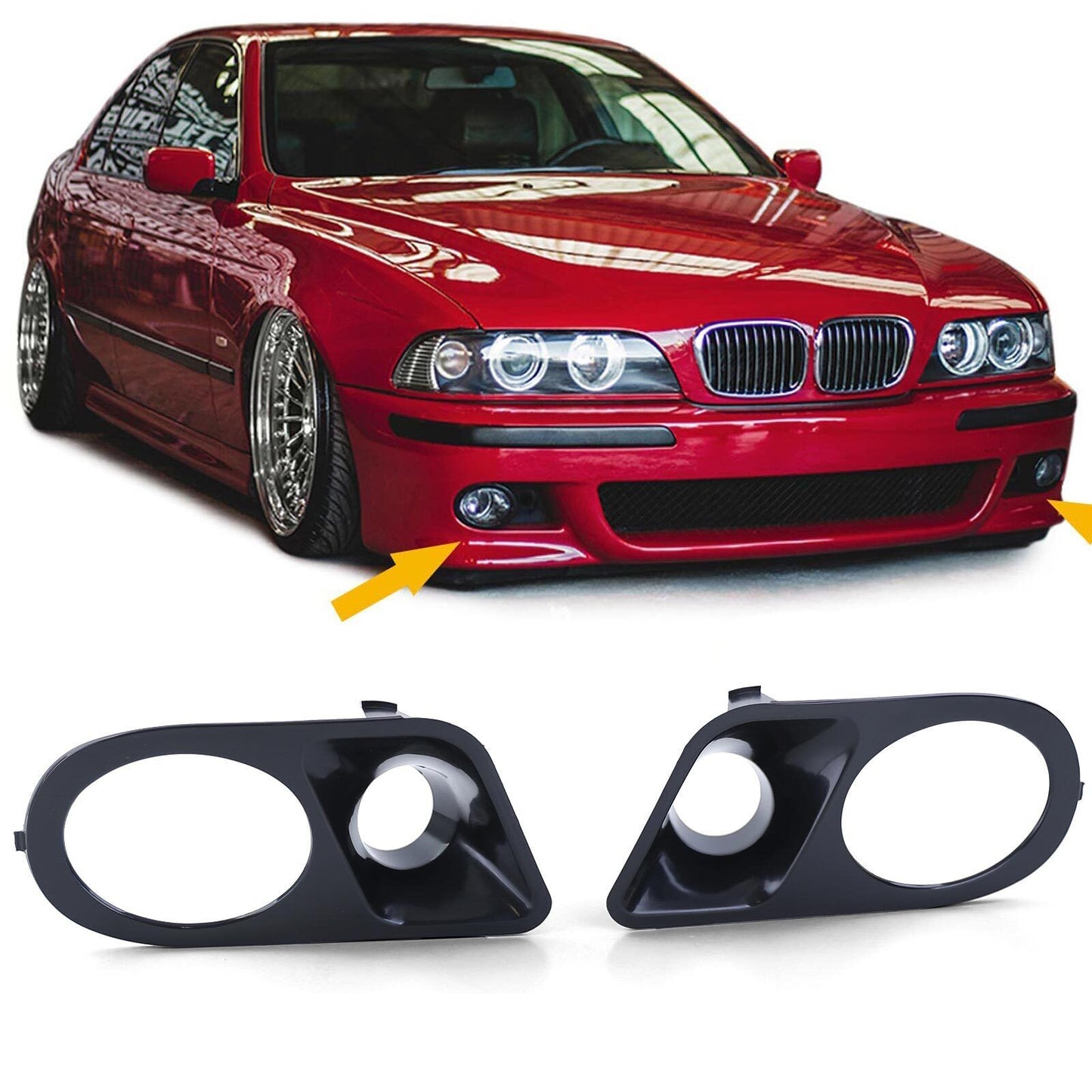 Copri fendinebbia con presa d'aria adatti per paraurti BMW E39 M5