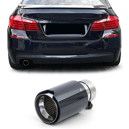 Black carbon sports exhaust pipe suitable for BMW 5 Series F10 F11 10-16- 