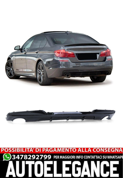 Rear Diffuser Sport Performance Gloss Black suitable for BMW F10 F11 535